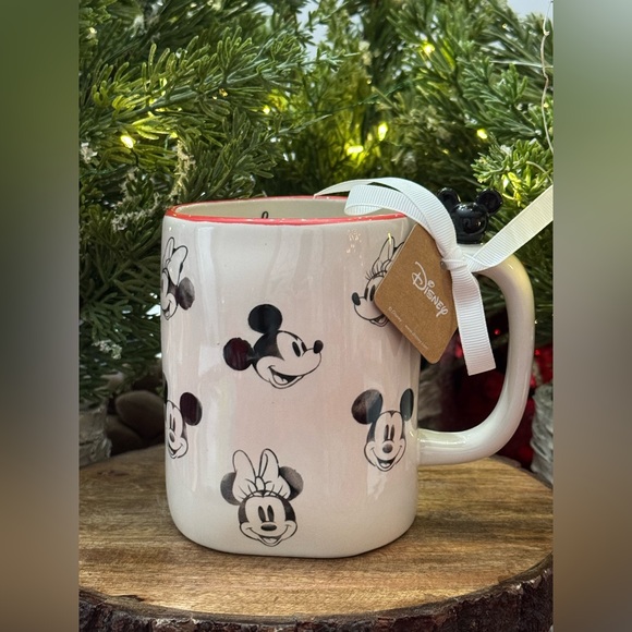 ✨ Brand NEW w/Tags Rae Dunn Disney happy Mug featuring Mickey and Minnie Mouse ✨ - Picture 2 of 11
